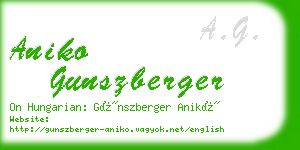 aniko gunszberger business card